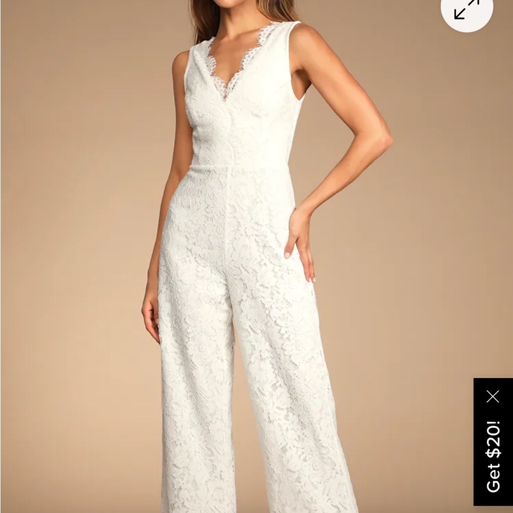 Elegant White Lace Jumpsuit